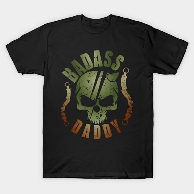 Badass Daddy T-Shirt by Toogoo